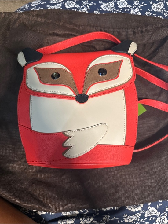 kate spade Handbags - kate spade Red and Cream Fox Crossbody Shoulder Bag
